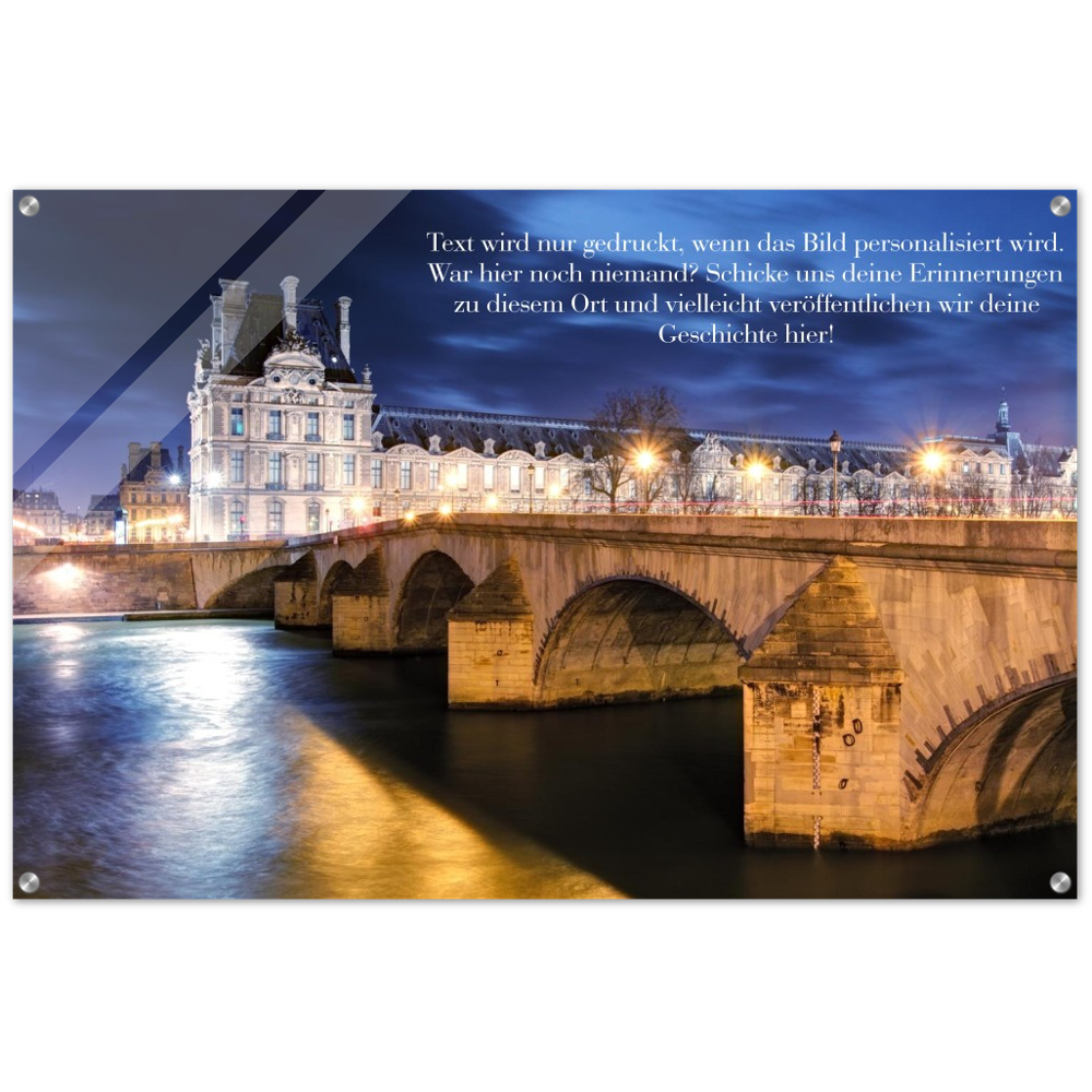 Louvre bei Nacht